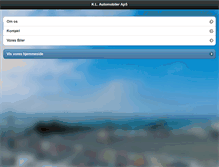 Tablet Screenshot of klautomobiler.dk